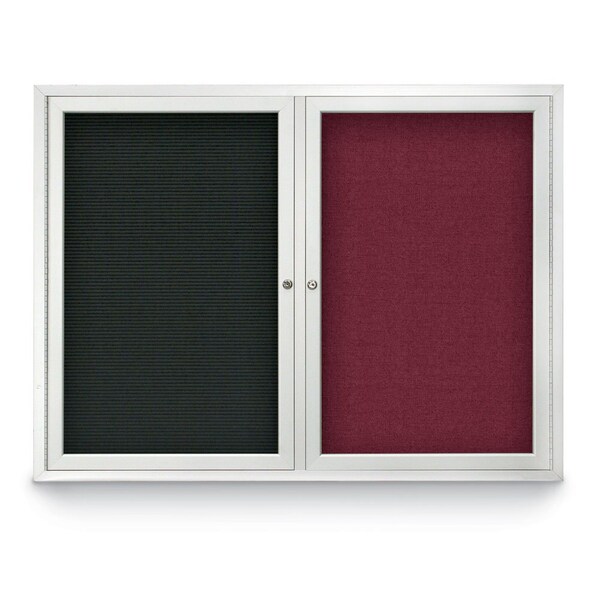 Corkboard, Black/Black, 72" x 36"